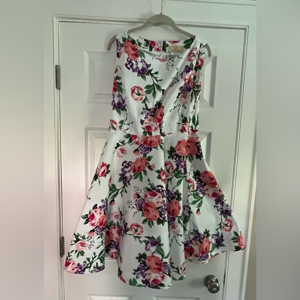Woman’s floral dress